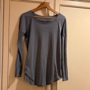 lululemon athletica Charcoal Long Sleeve Top